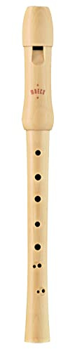 Moeck Blockflöte 1219 Sopran Barocke Griffweise für Linkshänder - Ahornholz, Antik, honey burst