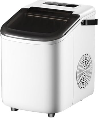 UXHRILSV Portable Ice Makers Countertop, Nugget Ice Maker Machine, Self-Cleaning Bullet Ice Cubes Maker, Makes 9 Pieces of Ice at a Time, 8-10kg of Ice in 21 Hours,110V