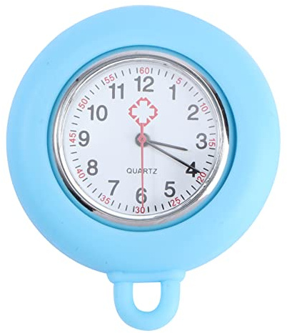 SAFIGLE Krankenschwester-Uhr aus Silikon Tragbare Medizinische Taschenuhr Schlichtes Design für Pflegekräfte und Ärzte für Reisen und Outdoor-aktivitäten