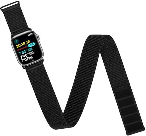 Arm/Ankle Band Compatible with Apple Watch 38mm 40mm 41mm 42mm 44mm 45mm 46mm 49mm for Women Men, Adjustable and Breathable Nylon Armband/Ankle Strap for iWatch SE3 2 1 Ultra Ultra2 Ultra3 Series 11