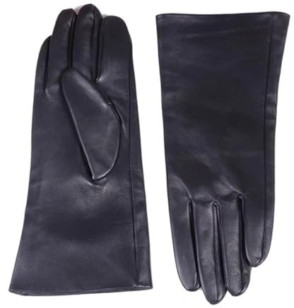 Lange Lederhandschuhe für Herren, Winter, Motorrad, Reiten, Fleece-Handschuhe