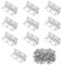 Charnière Inox,Charnière Porte,Charnières à Roulement,10PC 55*34mm Paumelle,Charnière Plate,Charnière Invisible,Charnieres Meubles Pliantes,Avec 62PC Vis Pour La Maison Meubles Matériel Porte Tiroir