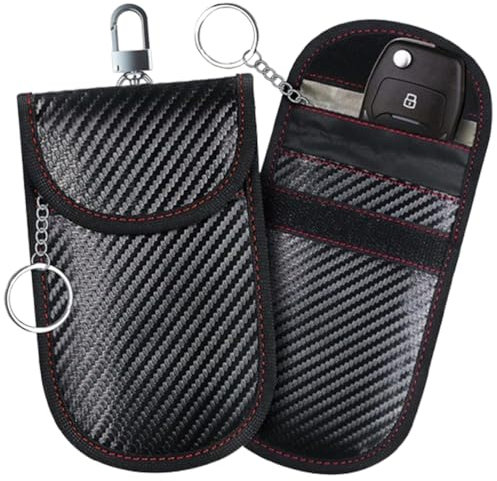 JchEnye Keyless Go Protection,Autoschlüssel Schutz,Keyless Schutzhülle,RFID Remote Key Shield,Schlüsseltasche,Schlüsselhülle,Schlüsseltasche,2 Stück Set
