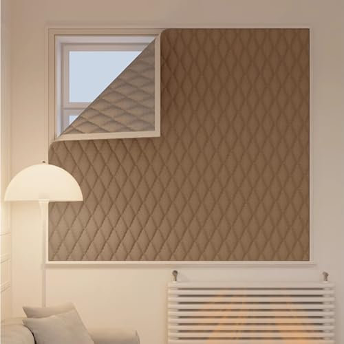 dabin007 Versiegelte Thermovorhänge,Warmisolierende und geräuschreduzierende Baumwollvorhänge,Thermovorhang kälteschutz Verdunklungsvorhang,kältebeständige und klimatisierende