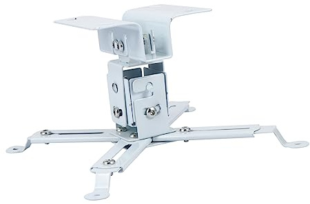 Vaguelly Universal Projector Ceiling Mount Bracket Holder for Home Theater Adjustable Wall Hanging Design Compatible Most Projectors Easy Installation Black