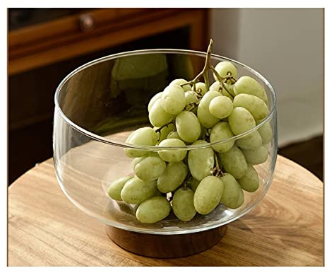 Fruttiere Adatto for la cucina Set di ciotole in vetro Ciotole in vetro for dessert, snack, frutta secca o salse di grande capacità Cestino Di Frutta E Verdura