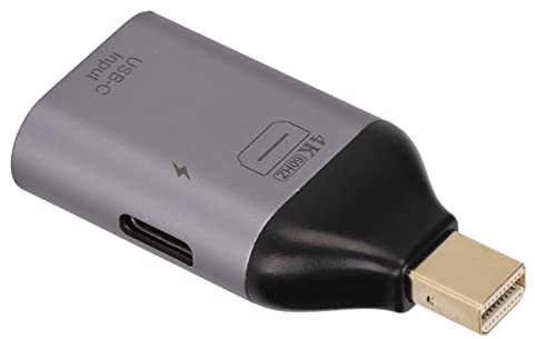 Keenso USB C à Mini DisplayPort Adapter Converter 4K 60Hz avec PD Power pour Alliage Mobile PC Aluminium pour S8 S9 Note 8 Mate 10 Pro