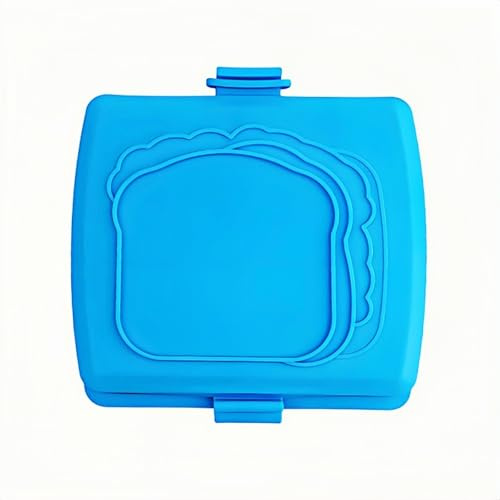 Silicone Microwave Sandwich Maker: Cordless Non-Stick Sandwich Toaster, Ideal for Home, Office, Bedroom, Microwave Oven (Blue) (Blu)