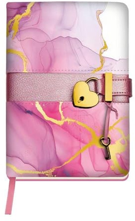 TRÖTSCH - Tagebuch Pink : Tagebuch mit Schloss und Lesebändchen: Notizbuch Bullet Journal