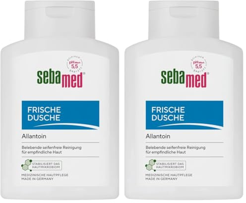 SEBAMED Frische Dusche 200 ml, Duschgel für empfindliche und strapazierte Haut, langanhaltendes Frischegefühl, versorgt die Haut mit Feuchtigkeit durch Aminosäuren und Allantoin, für Männer und Frauen