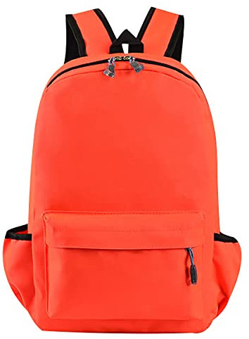 OADOBKICE Rucksack Kinder Billige Schultasche Schulranzen Schulrucksack Jungen Rucksack Damen Elegant Spezieller Schulrucksack Süße Tasche Anti Diebstahl Rucksack Damen Blau Rucksack Orange(S) S
