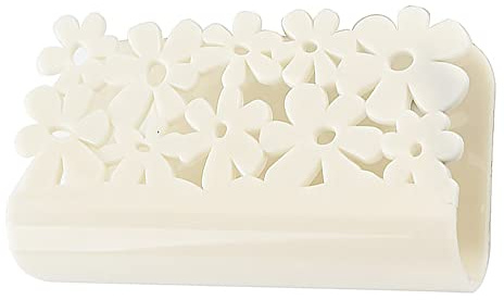 Suction Sponge Cradle, Adhesive Dish Cloths Sponge Rag Storage Holder Kitchen Sink Suction Rack Sponge Scouring Pad Holder Basket, Off White