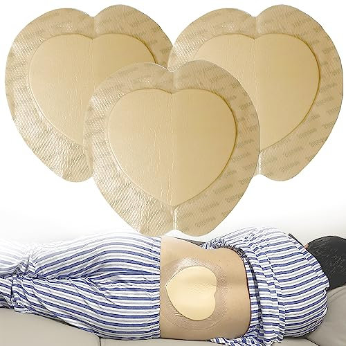 Apósito para heridas de espuma sacra - almohadilla adhesiva para la presión dolorosa de la cama para pacientes ancianos en cama, empaquetada en solitario estéril, 3 piezas, 7 x 7