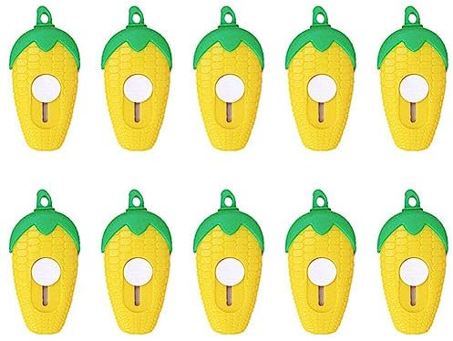 Fopytu 10 Pcs Mini Box Cutter Rétractable Utilitaire Couteau Dessin Animé Lettre De Maïs Ouvre-enveloppe De Papier Portable pour Le Bureau À Domicile Le Projet De