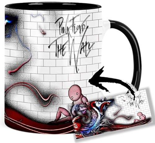 The Wall Tasse Innen & Henkel Schwarz Keramikbecher AAA