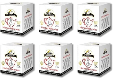 Infusión Hierbas Naturales 60 Bolsitas de La Barraca en 6 Cajas - Infusion Digestiva y Natural Cassia Angustifolia - Bienestar Intestinal con Hojas de Sen - Mejor Selección ENOVINOS