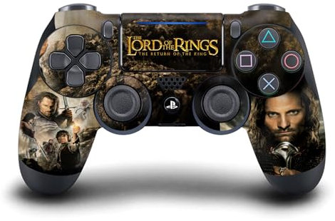Head Case Designs Offizielle The Lord of The Rings The Return of The King Haupt Darsteller Posters Vinyl Haut Gaming Aufkleber Abziehbild kompatibel mit Sony PlayStation 4 PS4 DualShock 4 Controller