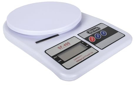 SNOWDVANCE Báscula de Cocina Digital para alimentos con Pilas incluidas. Capacidad 1G- 5KG. Pantalla LCD.(SF-400)