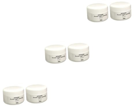 BESTonZON Kit Restauration Ceramique Pâte Adhésive Pour Carrelage 6 Pièces Pâte De Réparation En Plastique Céramique Blanche Kit Réparation Tuile