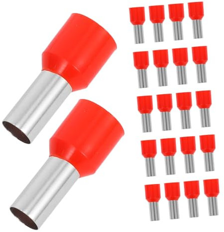 TOPPERFUN 100stücke Isolierte Crimp-kabelschuhe Aderendhülsen Kabelverbinder Isolierzubehör Terminal-steckverbinder Gabelkabelschuhe Schnelltrennkupplungen