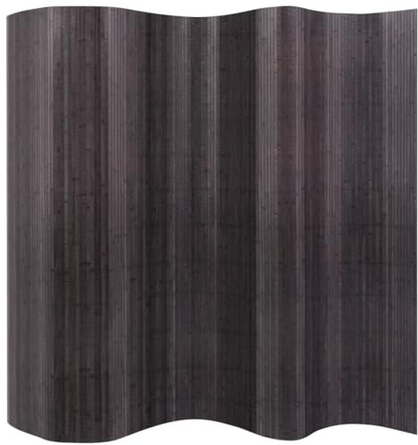 KATERYY Divisorio per Stanza in bambù Grigio 250x165 cm,Paravento divisore in bambù per Privacy e Decorazione Separè, Paraventi
