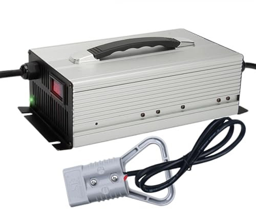 WLEJSL 24 V Blei Säure Ladegerät (24 V 30 A, 24 V 40 A, 24 V 50 A) für Gabelstapler mit Integriertem Lüfter und LCD Display für Hubwagen und Bodenreinigungsmaschinen,24v 40a,175A
