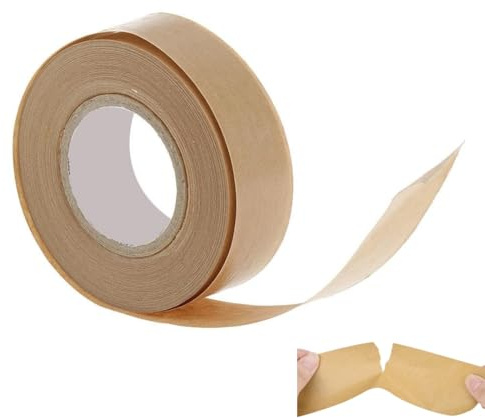 Ruban adhésif en papier kraft marron 24 mm x 50 m pour cadre photo d'artiste, emballage artisanal, bricolage