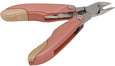 Cuticle Nipper Professionale in Acciaio Inossidabile Oro | Pieghevole, Leggero e Alta Durezza, Molla Integrata, per Cuticole e Unghie dei Piedi