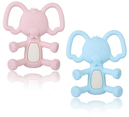 COYUN 2 Pcs Anneau Dentition Bebe, Grignoteuse Bébé, Gant Dentition Bebe, Mitaine De Dentition Pour Bébé, Jouet Dentition Bébé Refrigerant, Tetine Grignoteuse Dentition Pour Bebe Garcon Fille
