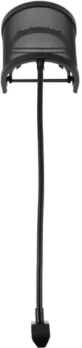 Microphone Pop Filter Shield U Shaped Black Recording Mic Cover | Vocal Recording Mic Filter, Studio and Live Broadcast Use, Easy Installation