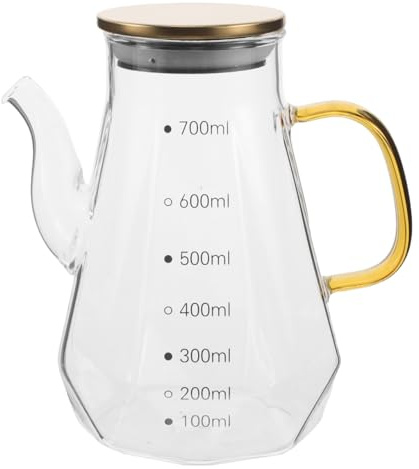 Healeved Glass Oil Dispenser Bottle Soy Sauce Container for Kitchen Organisation Vinegar Pourer and Cooking Oil Bottle Sauce Dispenser Jar for Home Cooking Dining Table and Restaurant Use
