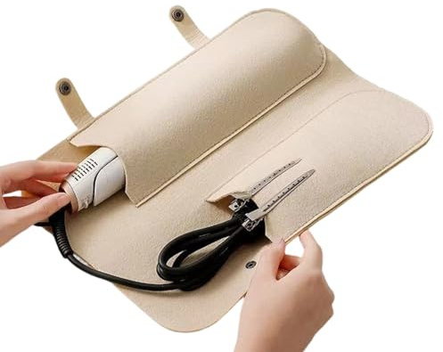 Borsa da Viaggio per Ferro Arricciacapelli,Organizzatore Per Piastra Per Capelli | Borsetta Piastra Termoresistente - per Accessori, Tagliacapelli, Pettine