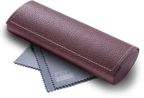 FEFI - Klassisches Hardcase Brillenetui in Leder-Optik