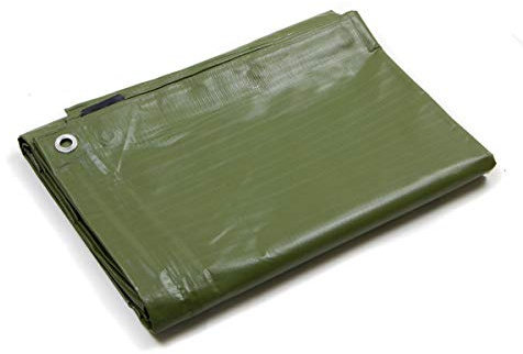 Telo PVC ULTRA 260gr occhiellato copertura impermeabile esterni Verde 6X8m STI