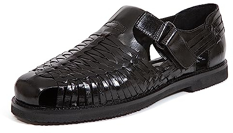 Deer Stags Men's Bamboo2 Sandal, Black, 10 US Men's Wide