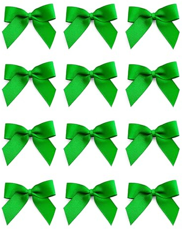 Italian Options Fiocchi a Nastro, Tessuto, Smeraldo, 5 cm