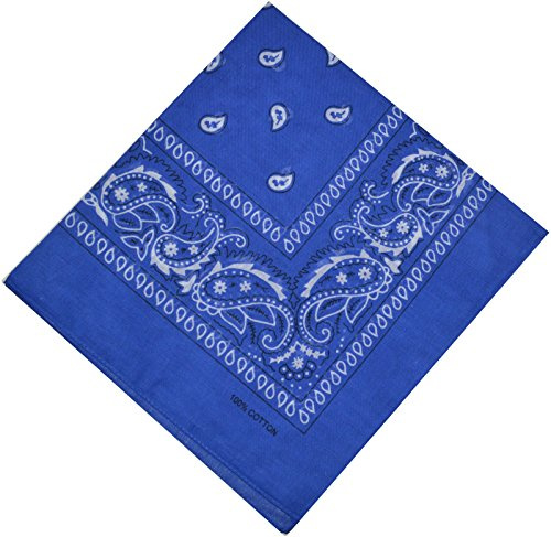 Bandana Halstuch Biker 1er 3er 6er 12er Pack Nikki Tuch Schal Paisley Kopftuch 100% Baumwolle 25 Farben