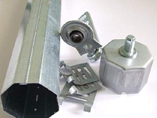 AWITALIA- RULLO PER TAPPARELLA DA CM.100 DIAMETRO MM.60 SPESSORE 8/10 COMPLETO DI CALOTTA. GANCI E SUPPORTO