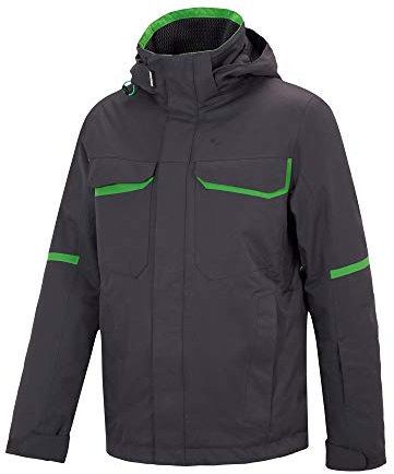 Ziener M Togiak Grau, Herren Regenjacke, Größe 56 - Farbe Flint Structure