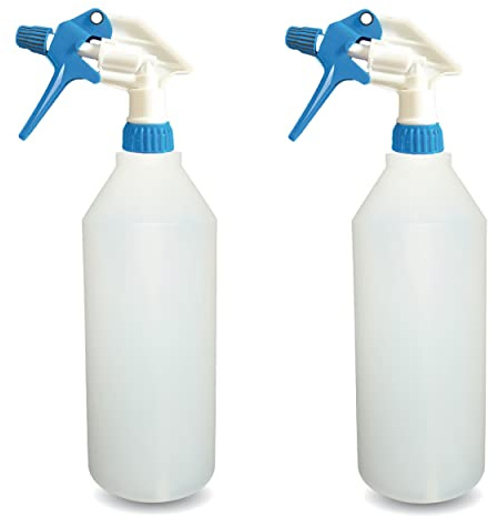Belfont 2 st. sprayflaska 1 l I sprayflaska växter, för desinfektionsmedel, bilvård eller för rengöringsmedel I Spray Bottle I Sprayflaska tom (1 liter)