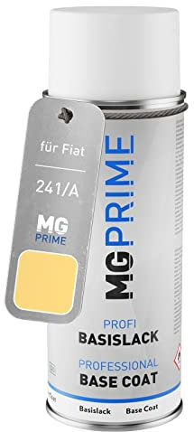 MG PRIME Vernice per auto Bomboletta spray per Fiat 241/A Giallo Carioca/Carioca Gelb Bomboletta a spruzzo di vernice di base da 400ml