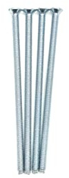 Viti a bussola elettrica M3.5 argento, 75 mm, per interruttori, interruttore della luce, prese a spina, 3,5 mm x 75 mm, (4)