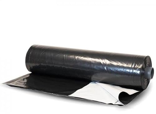 Farm Plastic Supply - Silage Tarp Black/White Plastic Sheeting - 6 Mil - (20' x 10') - Heavy Duty Polyethylene Plastic Tarp for Silage Cover, Bunker Cover for Farming, Agriculture, Ground Covering