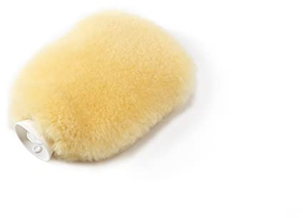 Hofbrucker® Bouillotte en peau d'agneau de qualité supérieure avec housse douillette pour le lit - Idéale pour une chaleur naturelle et une détente - Tannage écologique dans une entreprise familiale
