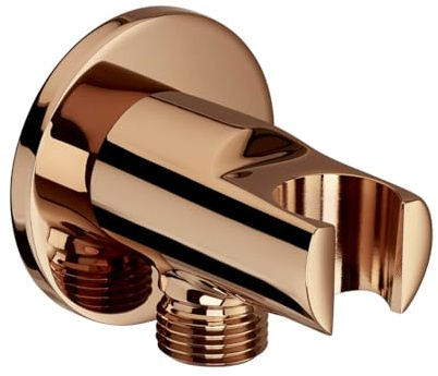 ROCA Coude mural 1/2 et support douchette d'arrivée d'eau pour raccordement flexible de douche, Rose gold