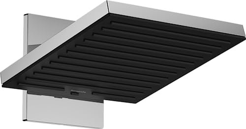 hansgrohe Kopfbrause Pulsify E, Brausekopf 260mm, Duschkopf mit Wandanschluss, Regendusche mit 2 Strahlarten, Chrom