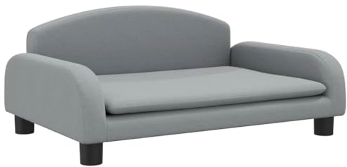 vidaXL Hundebett Hellgrau 70x45x30 cm Stoff
