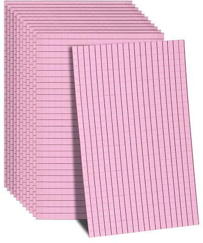 sourcing map Lot de 7 200 carreaux de mosaïque autocollants en verre pour boule disco, bricolage, décoration KTV - Rose - 5 x 5 mm