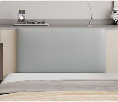 GZGLZDQ 3D Wandpolster Selbstklebend PU-Leder, Wandpaneele Gepolstert, Wandpolster Wandkissen Bett Ist Wasserdicht, Wandverkleidung Ist für Schlafzimmer, Kinderzimmer (Color : Gra