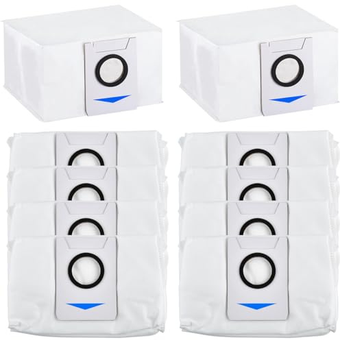 CENBEN 10 Pack Dust Bags Replacement for Ecovacs DEEBOT T20/X1/T10 Omni, Replacement Vacuum Cleaner Bags, Large Capacity Vacuum Filter Dust Bags